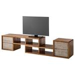 Tv-meubel Buuda massief acaciahout - ecrukleurig/acaciahout