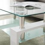 Tavolino da salotto Glassy vetro - Bianco lucido