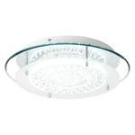 Plafonnier Jolene Verre transparent / Fer - 1 ampoule - Diamètre : 36 cm
