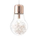 Hanglamp Bulb glas/ijzer - 1 lichtbron