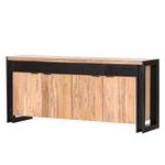 Dressoir Galvan massief acaciahout - acaciahout/zwart