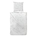 Parure de lit Crepe Rose Coton - Blanc / Vert - 135 x 200 cm + oreiller 80 x 80 cm