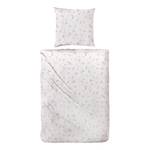 Parure de lit Crepe Rose Coton - Blanc / Rose - 135 x 200 cm + oreiller 80 x 80 cm