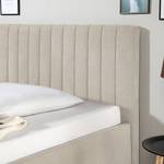 Gestoffeerd bed Balvano Licht beige - 200 x 200cm