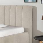 Gestoffeerd bed Balvano Licht beige - 100 x 200cm