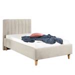 Gestoffeerd bed Balvano Licht beige - 100 x 200cm