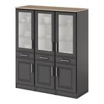 Vitrinenschrank Rom Grau - Breite: 150 cm