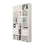 Bibliothèque Emporior XI Blanc crème - Largeur : 120 cm