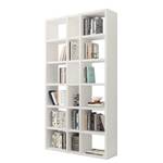 Bibliothèque Emporior IX Blanc crème - Largeur : 120 cm