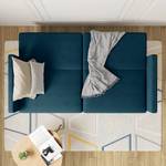 Schlafsofa Borrby Webstoff - Marineblau