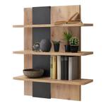 Open wandkast Coulogne balkeneikenhouten look/antracietkleurig