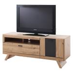 Tv-meubel Coulogne II balkeneikenhouten look/antracietkleurig - Breedte: 159 cm