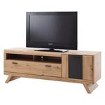 Tv-meubel Coulogne II balkeneikenhouten look/antracietkleurig - Breedte: 179 cm