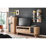 Tv-meubel Coulogne II balkeneikenhouten look/antracietkleurig - Breedte: 179 cm