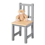 Chaise pour enfants Fenna, gris/naturel Pin massif - Gris