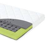 Babymatras Tubes katoenflanel - wit