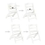 Chaise haute Thilo Peuplier massif - Blanc - Blanc