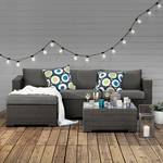 Loungeset Paradise Lounge (3-teilig) Polyrattan / Textil - Anthrazit