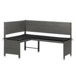 banc d’angle Ravello I Polyrotin / Tissu  - Anthracite / Gris