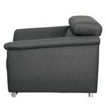 Fauteuil Swaine geweven stof - Antraciet