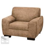 Fauteuil Piru antieke leerlook - Cappuccinokleurig