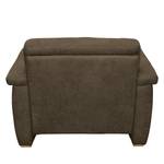 Fauteuil Picabu antieke leerlook - Donkerbruin