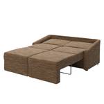 Boxspring-Schlafsofa Befasy Webstoff Folmar: Braun