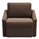 Slaapfauteuil Rifton II microvezel - Bruin