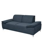 Sofa Tyner (3-Sitzer) Flachgewebe - Marineblau