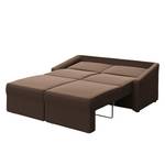 Boxspring-Schlafsofa Befasy Microfaser Meli: Braun