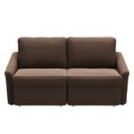 Boxspring-Schlafsofa Befasy Microfaser Meli: Braun