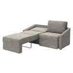 Boxspring-Schlafsofa Befasy Webstoff Folmar: Grau