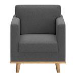 Fauteuil Nibley VII geweven stof - Grijs