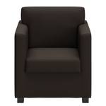 Fauteuil Nibley VIII Imitation cuir - Marron foncé