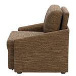 Slaapfauteuil Befasy structuurstof - Bruin