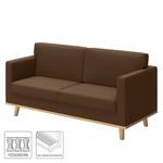 Sofa Nibley VI (2-Sitzer) Kunstleder - Nougat