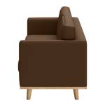 Sofa Nibley VI (2-Sitzer) Kunstleder - Nougat