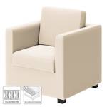 Fauteuil Deven V gepigmenteerd leer - Wit