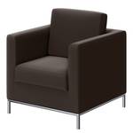 Fauteuil Deven VI gepigmenteerd leer - Donkerbruin