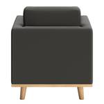 Fauteuil Deven VII gepigmenteerd leer - Antraciet