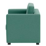 Fauteuil Deven IX geweven stof - Petrolblauw