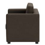 Fauteuil Deven XIII antieke leerlook - Donkerbruin