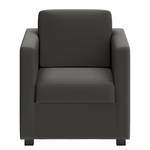 Fauteuil Deven V gepigmenteerd leer - Antraciet