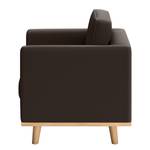 Fauteuil Deven VII gepigmenteerd leer - Donkerbruin