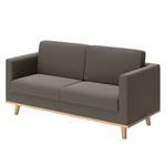 Sofa Deven IX (2-Sitzer) Webstoff - Dunkelgrau