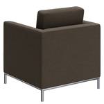 Fauteuil Deven XIV antieke leerlook - Donkerbruin