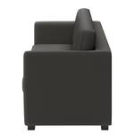 Sofa Deven IV (2-Sitzer) Pigmentiertes Leder - Anthrazit