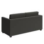 Sofa Deven IV (2-Sitzer) Pigmentiertes Leder - Anthrazit