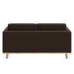 Sofa Deven VI (2-Sitzer) Pigmentiertes Leder - Dunkelbraun