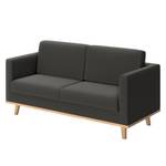 Sofa Deven VI (2-Sitzer) Pigmentiertes Leder - Anthrazit